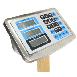 Bilancia Elettronica Industriale Display Digitale Acciaio Piattaforma Commerciale Pieghevole (60kg)